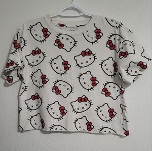 Hello Kitty White and Red Top‎ Size M.